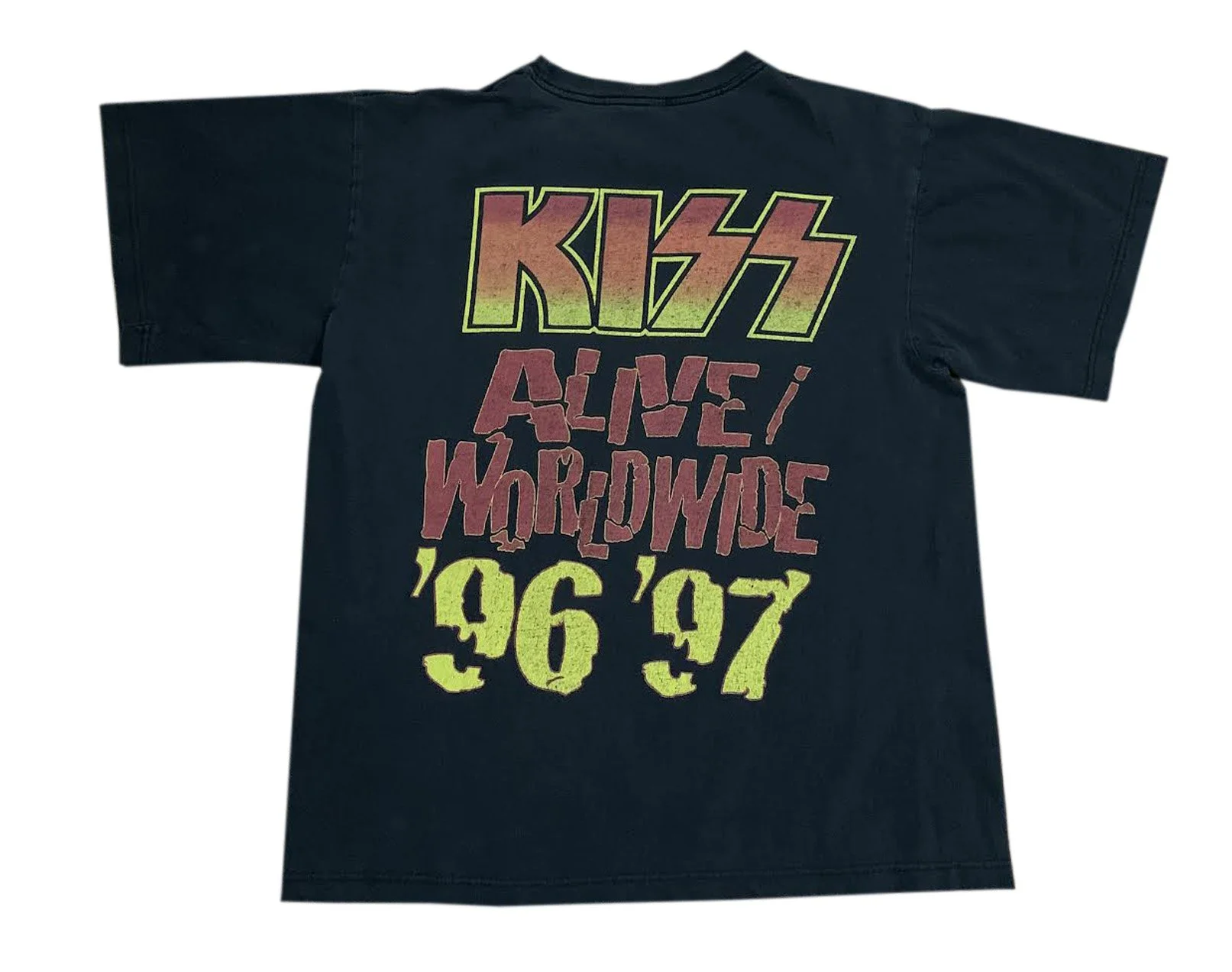 KISS Tシャツ ALIVE! / WORLDWIDE '96/'97 Vintage 90s KISS Alive Worldwide 96 97 Concert Tour Band T-Shirt